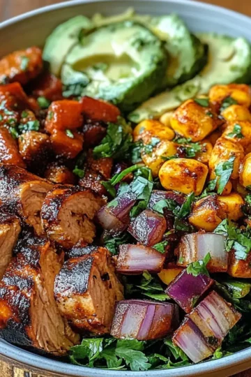 BBQ Chicken Sweet Potato Bowl