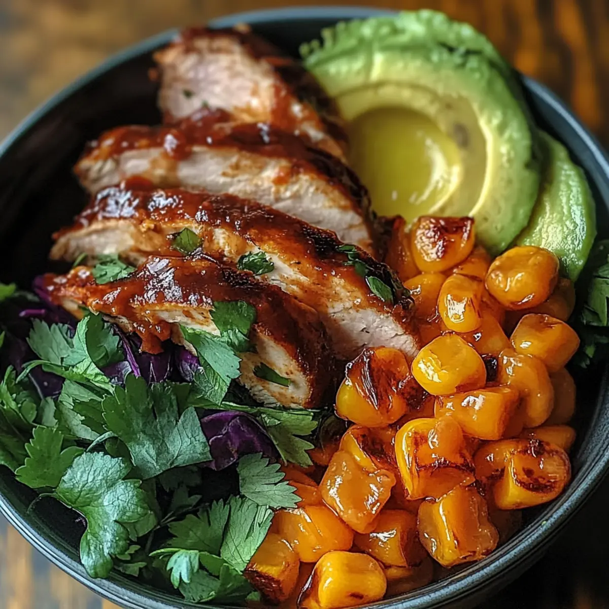 BBQ Chicken Sweet Potato Bowl