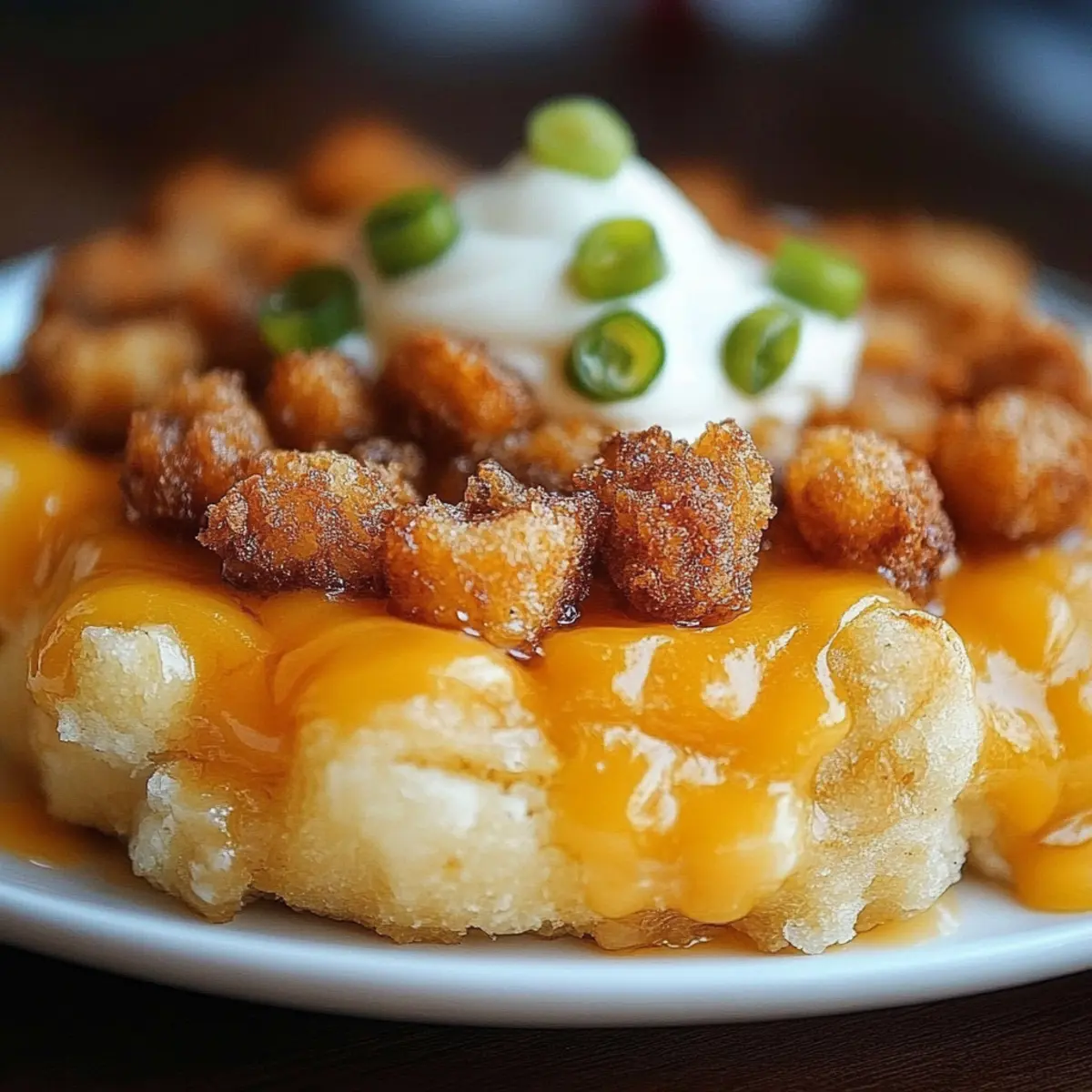 Cheesy Ground Beef Tater Tot Casserole