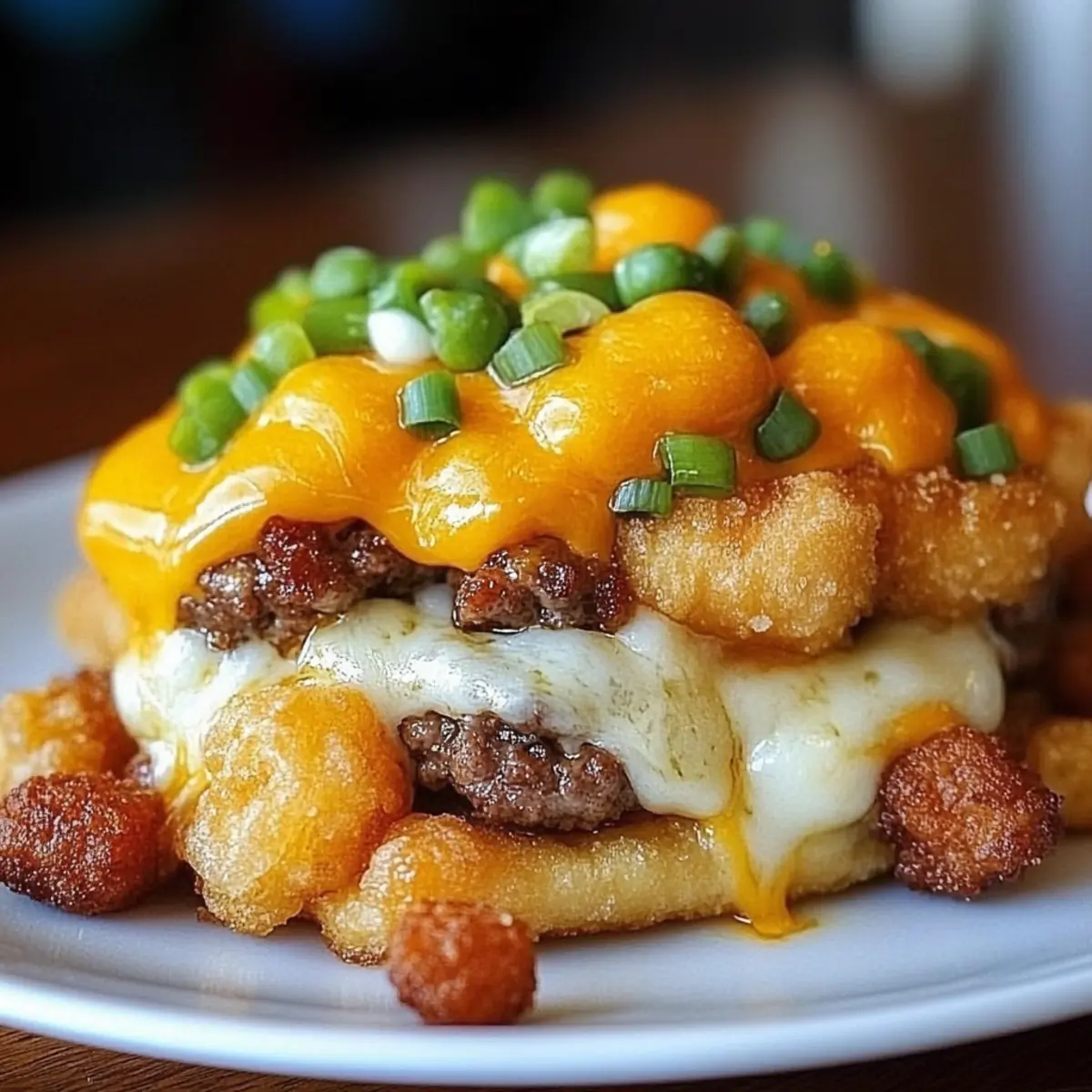 Cheesy Ground Beef Tater Tot Casserole