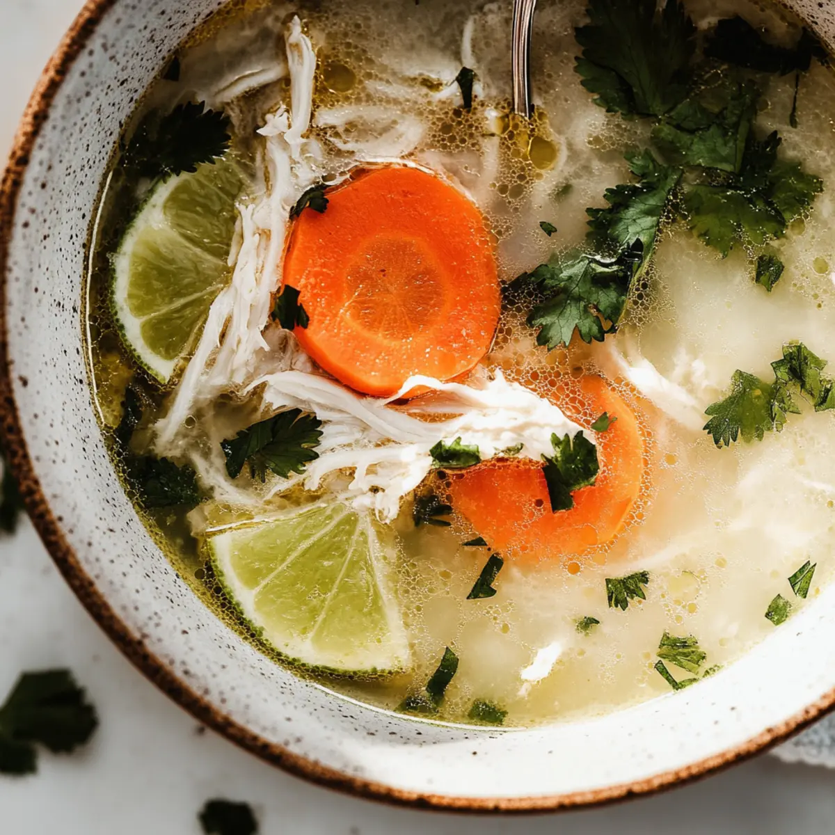 Detox Chicken Lime Rice Soup