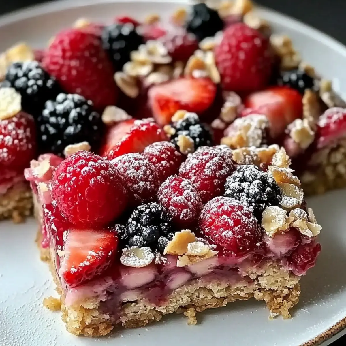 Healthy Strawberry Oatmeal Bars