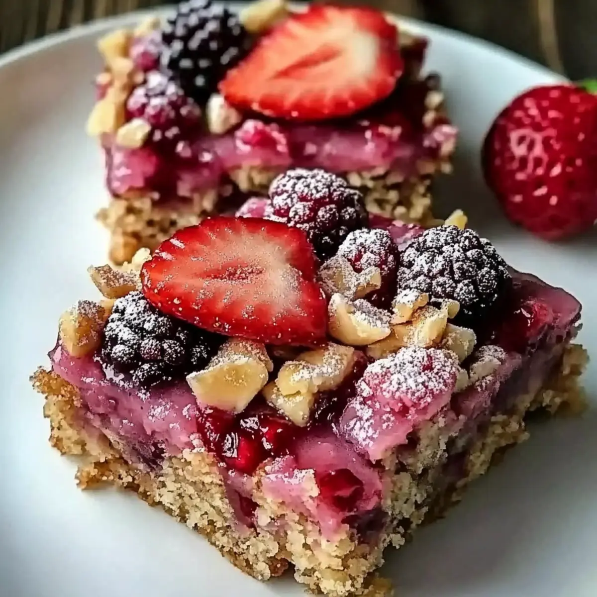 Healthy Strawberry Oatmeal Bars
