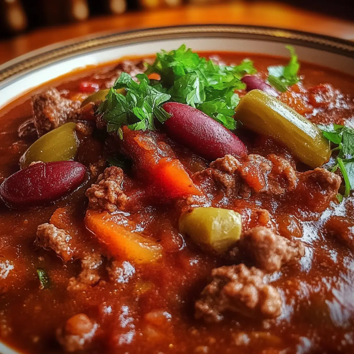 Hearty Slow-Simmered Spicy Tex-Mex Chili