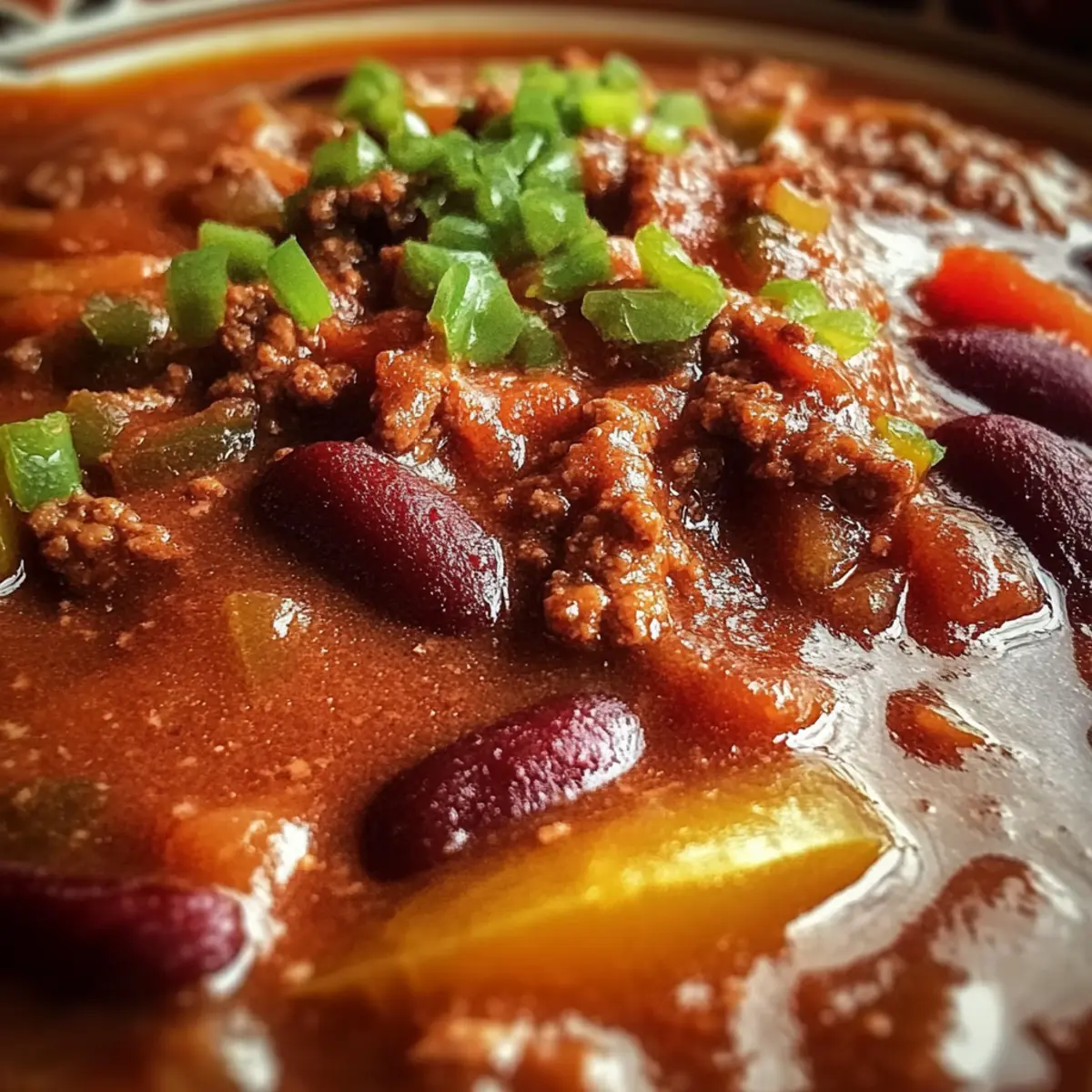 Hearty Slow-Simmered Spicy Tex-Mex Chili