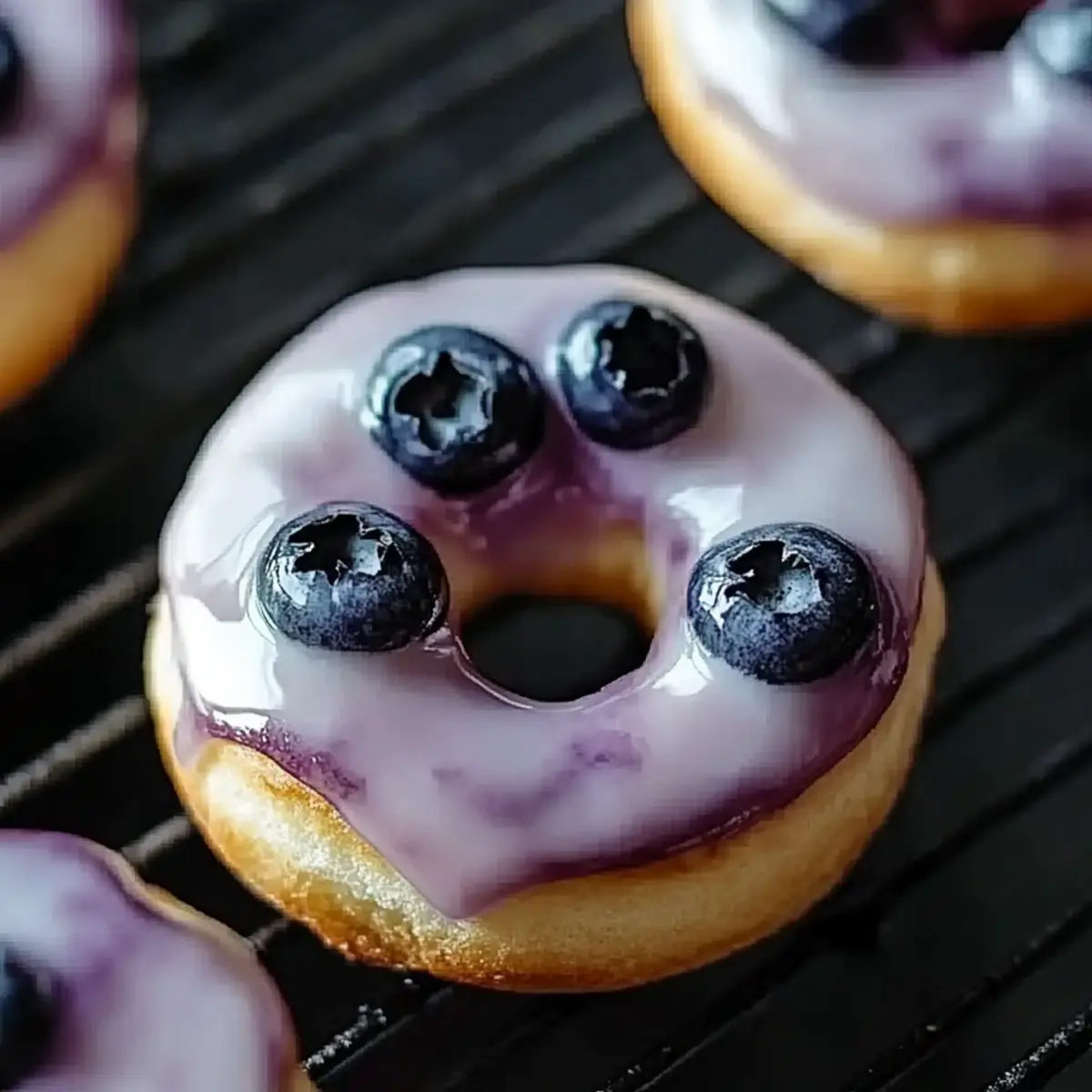 High Protein Blueberry Cake Donuts