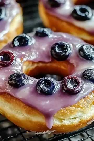 High Protein Blueberry Cake Donuts