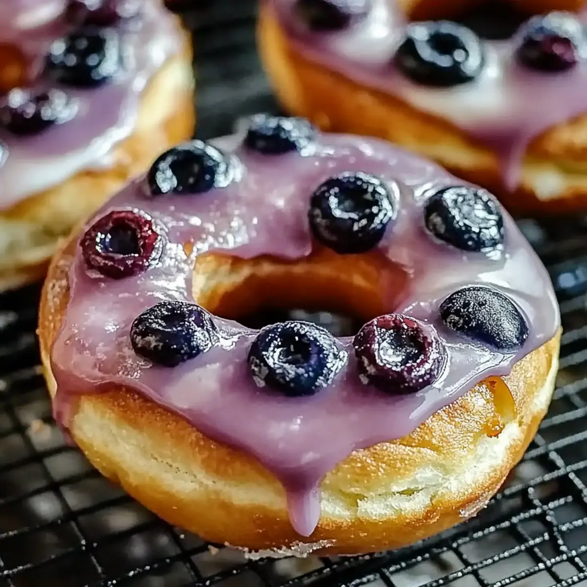 High Protein Blueberry Cake Donuts