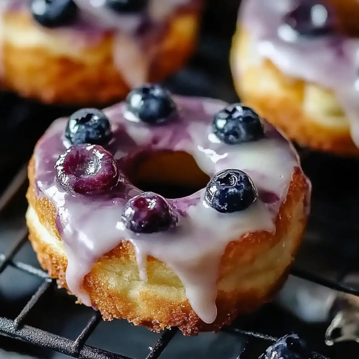 High Protein Blueberry Cake Donuts