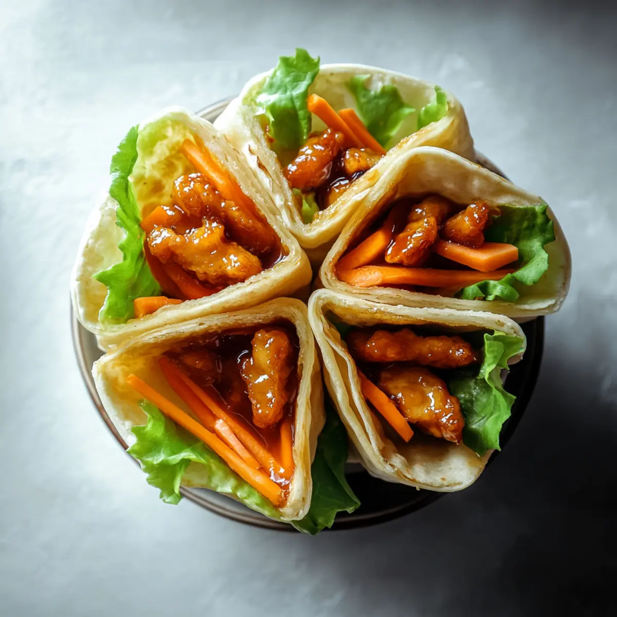 Honey Chicken Wraps