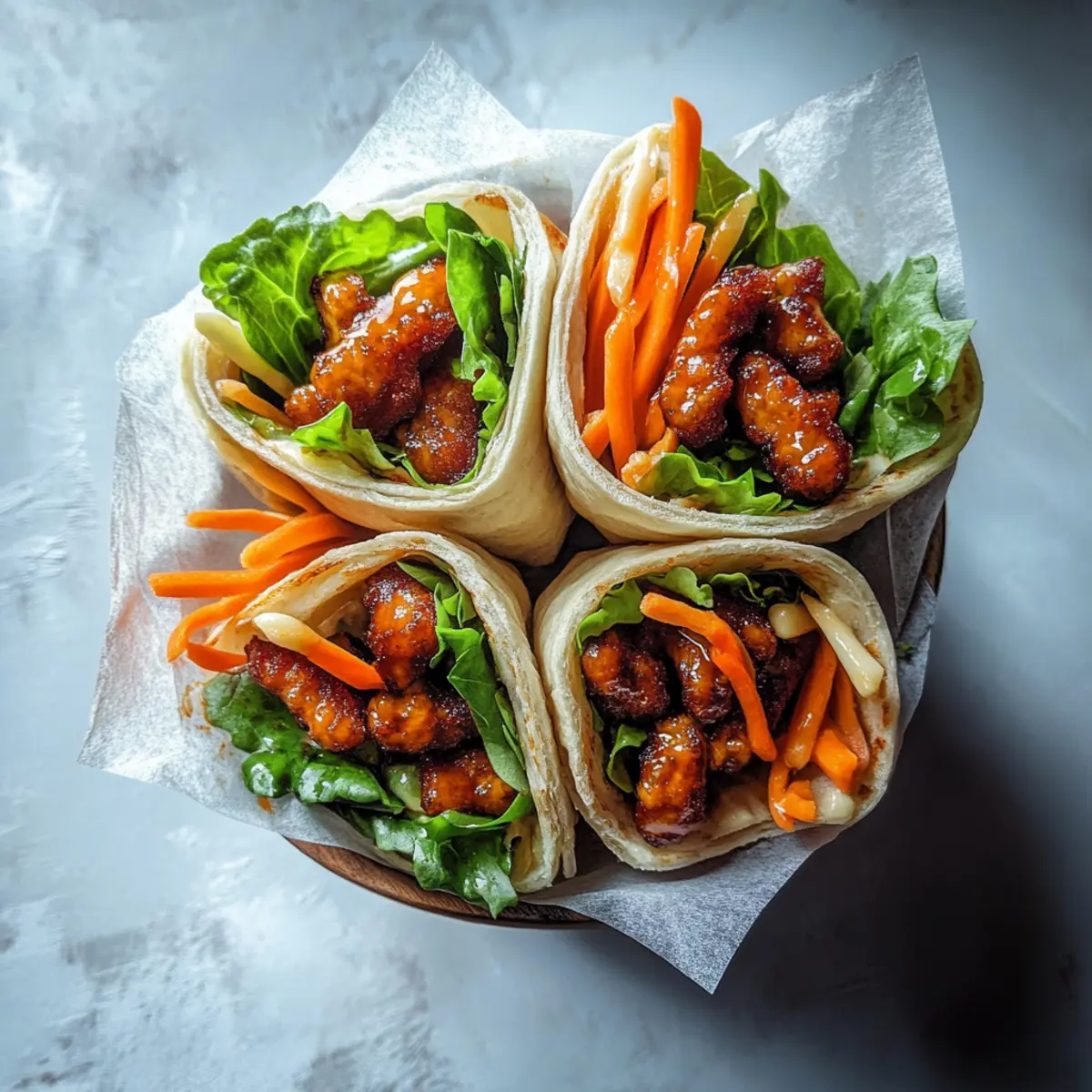 Honey Chicken Wraps