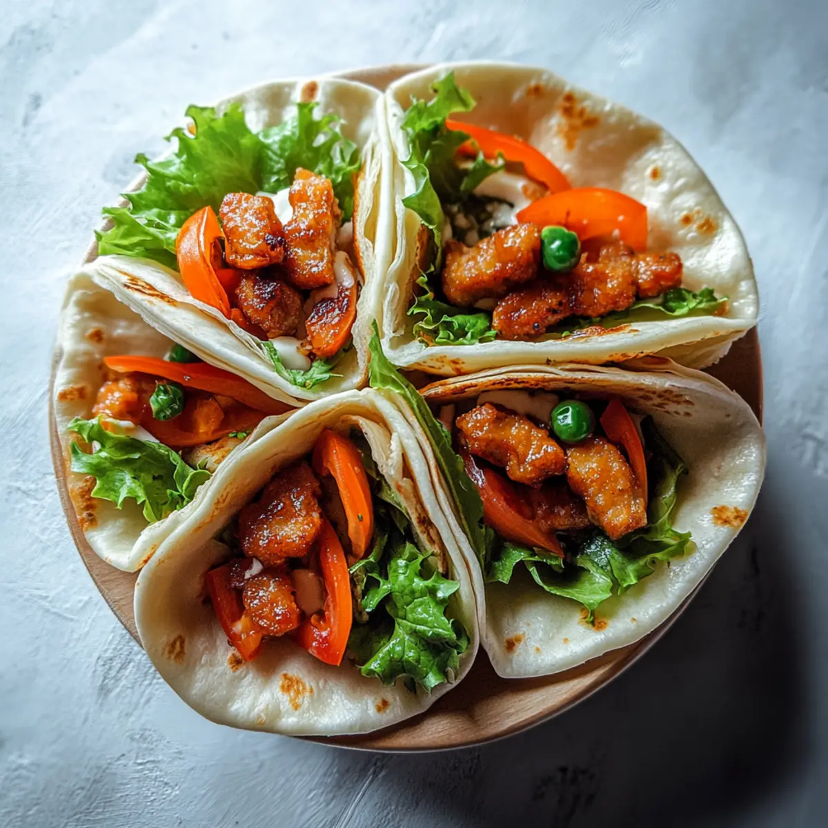 Honey Chicken Wraps