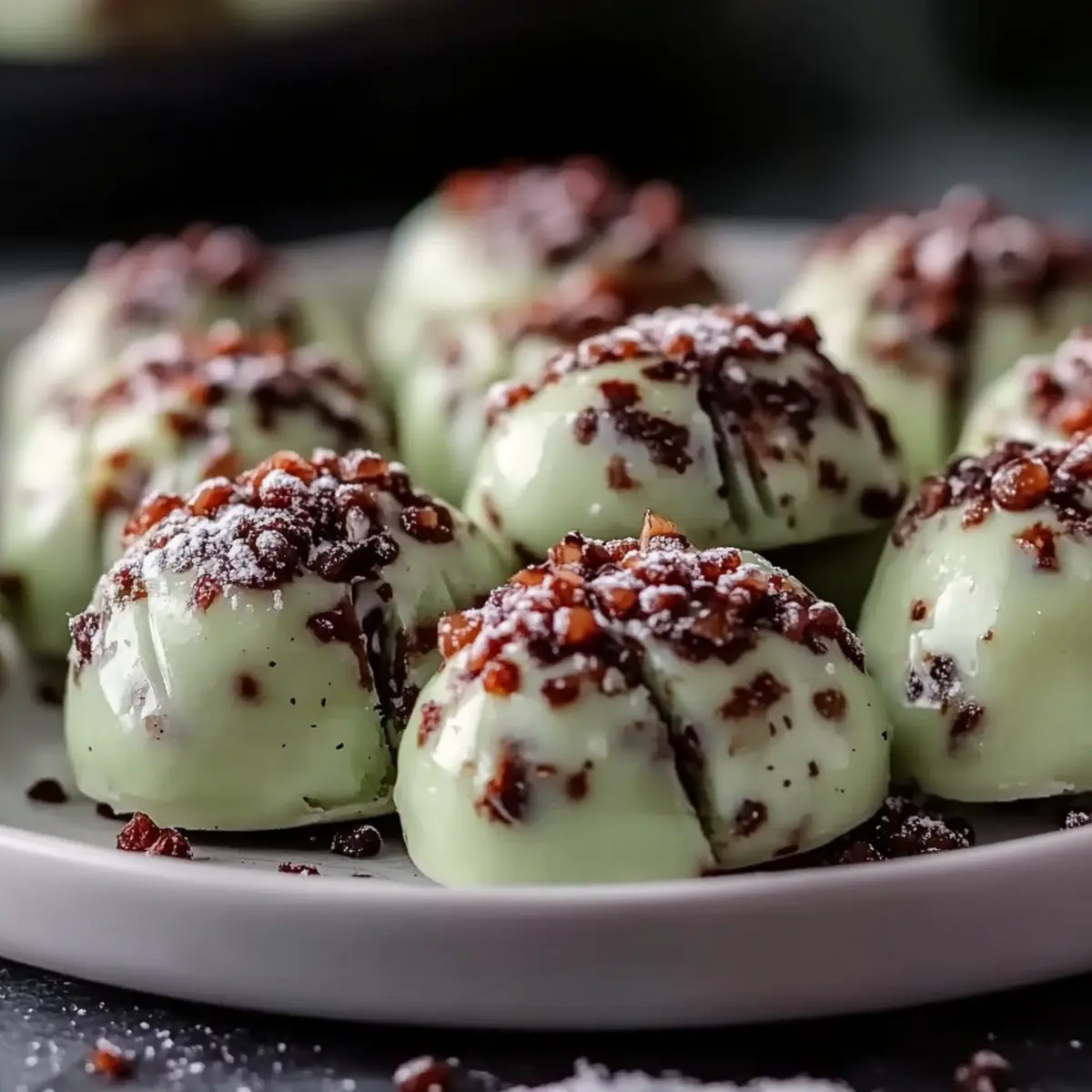 Mint Chocolate Chip Truffles