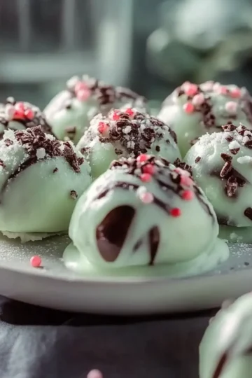 Mint Chocolate Chip Truffles
