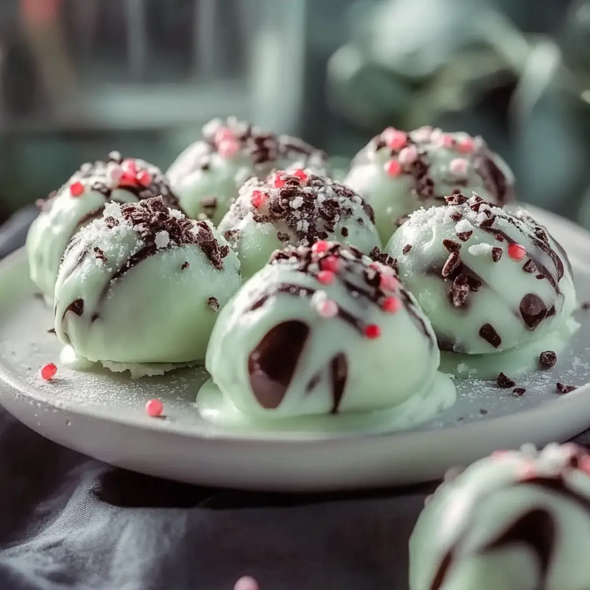 Mint Chocolate Chip Truffles