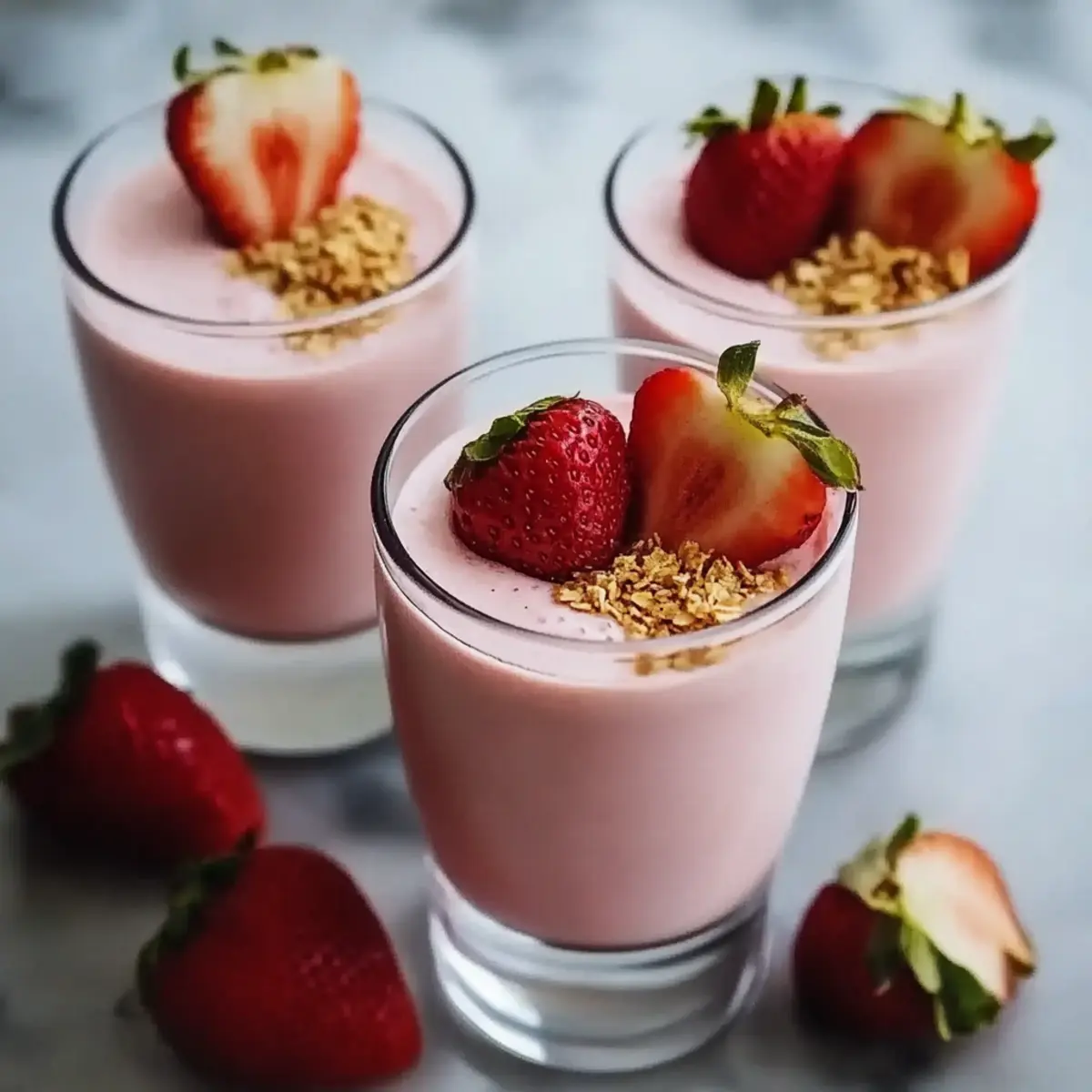 Strawberry Shortcake Protein Smoothie