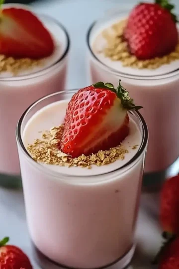 Strawberry Shortcake Protein Smoothie