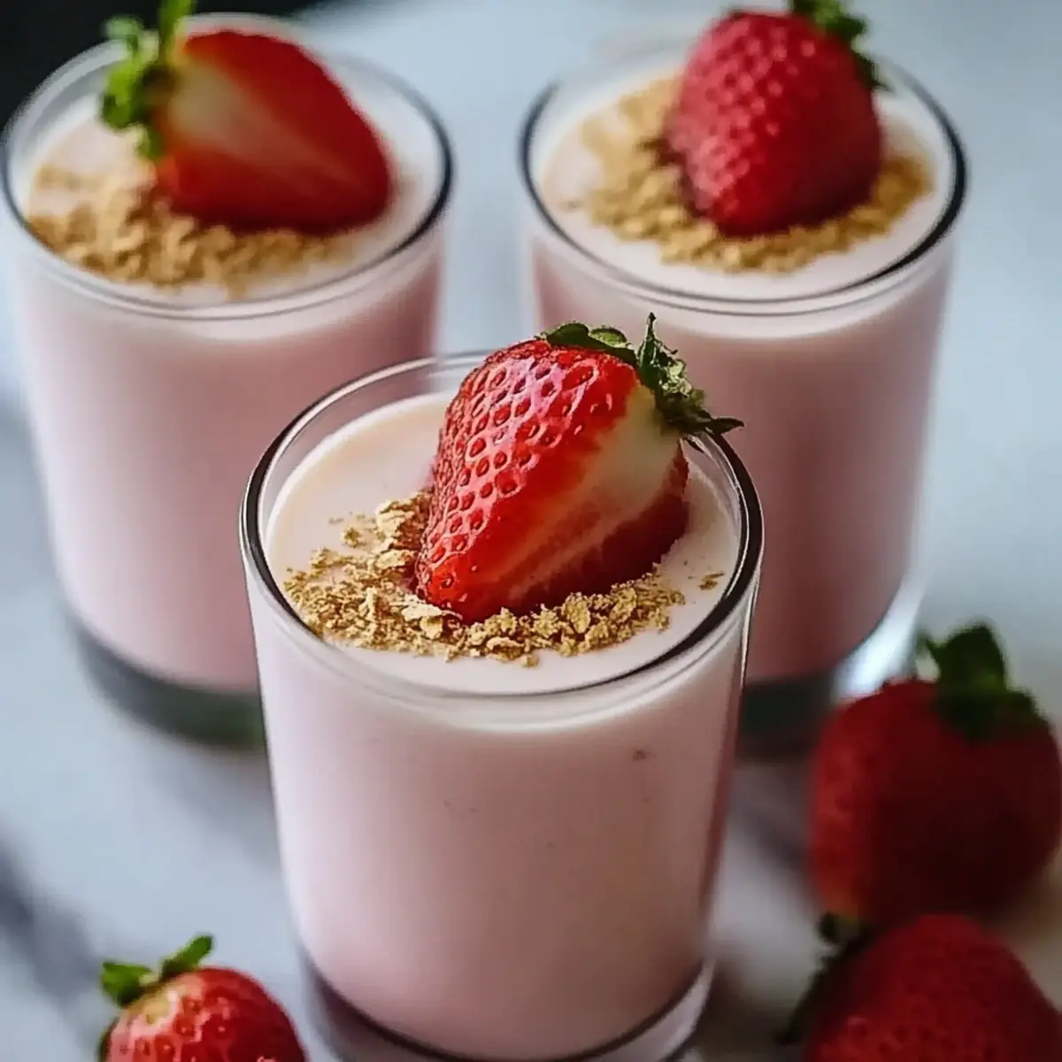 Strawberry Shortcake Protein Smoothie