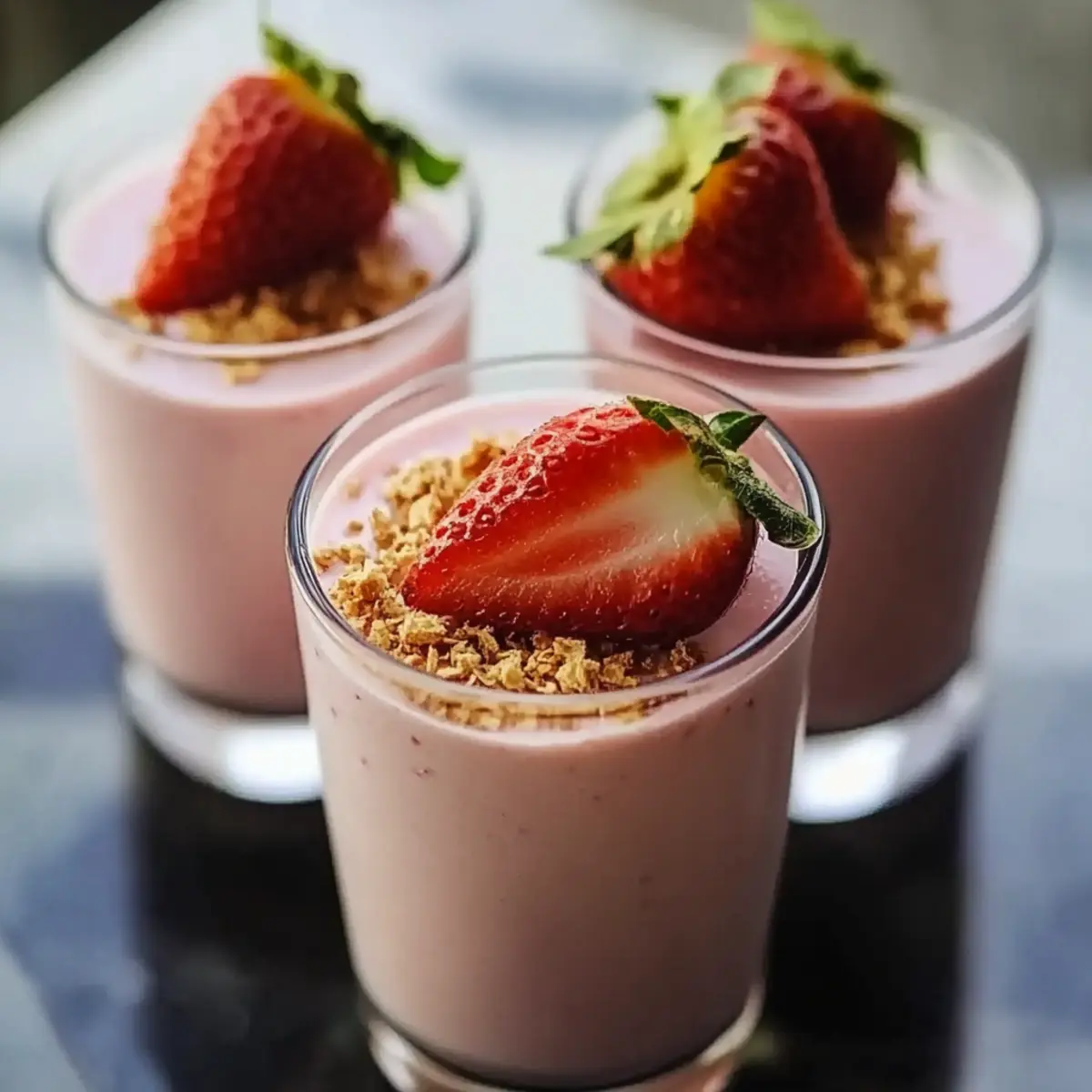 Strawberry Shortcake Protein Smoothie
