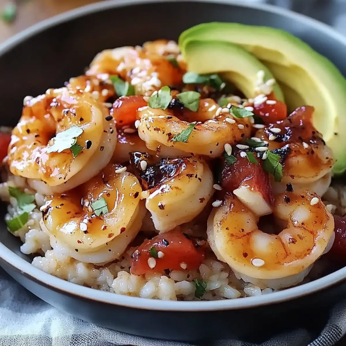 Teriyaki Shrimp Rice Bowls