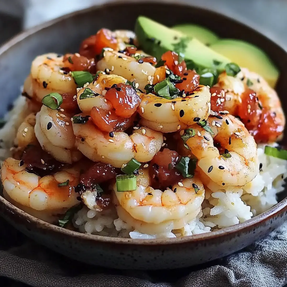Teriyaki Shrimp Rice Bowls