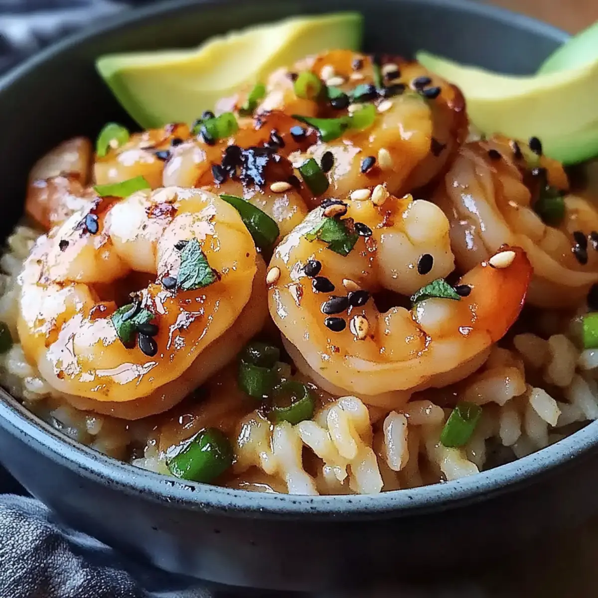 Teriyaki Shrimp Rice Bowls