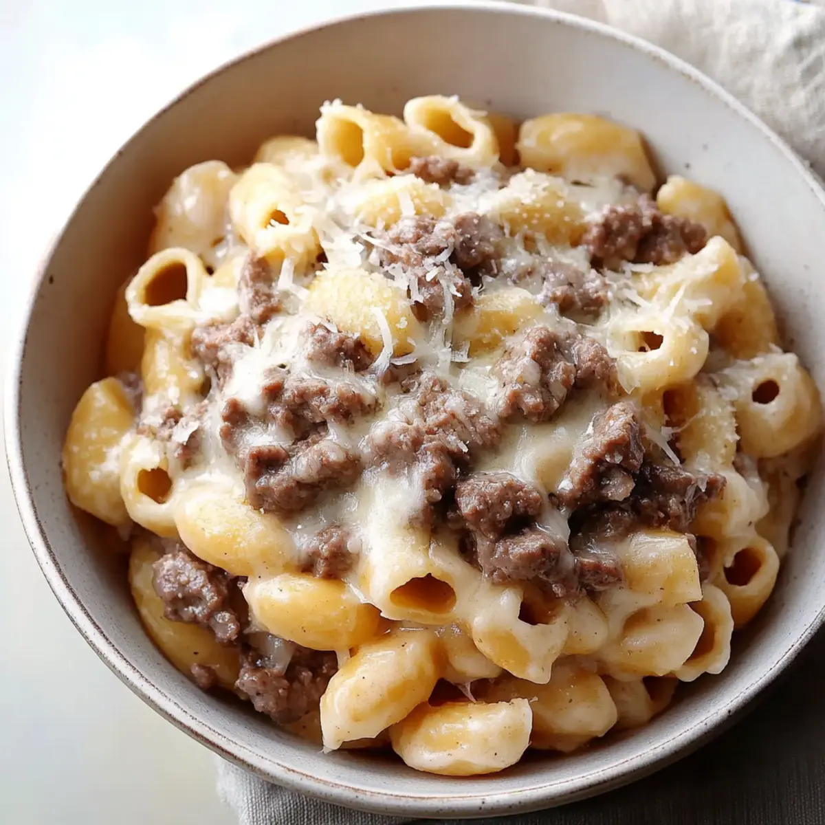 Creamy Beef and Shells