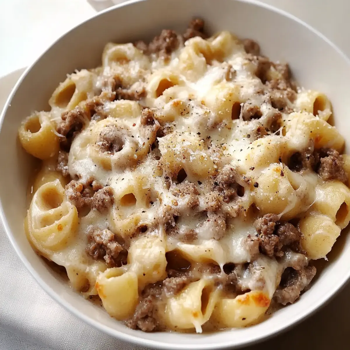 Creamy Beef and Shells