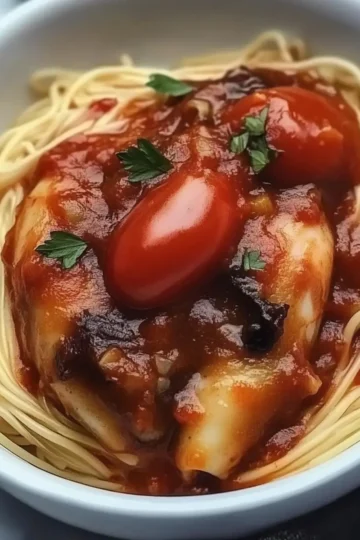 Crockpot Chicken Cacciatore