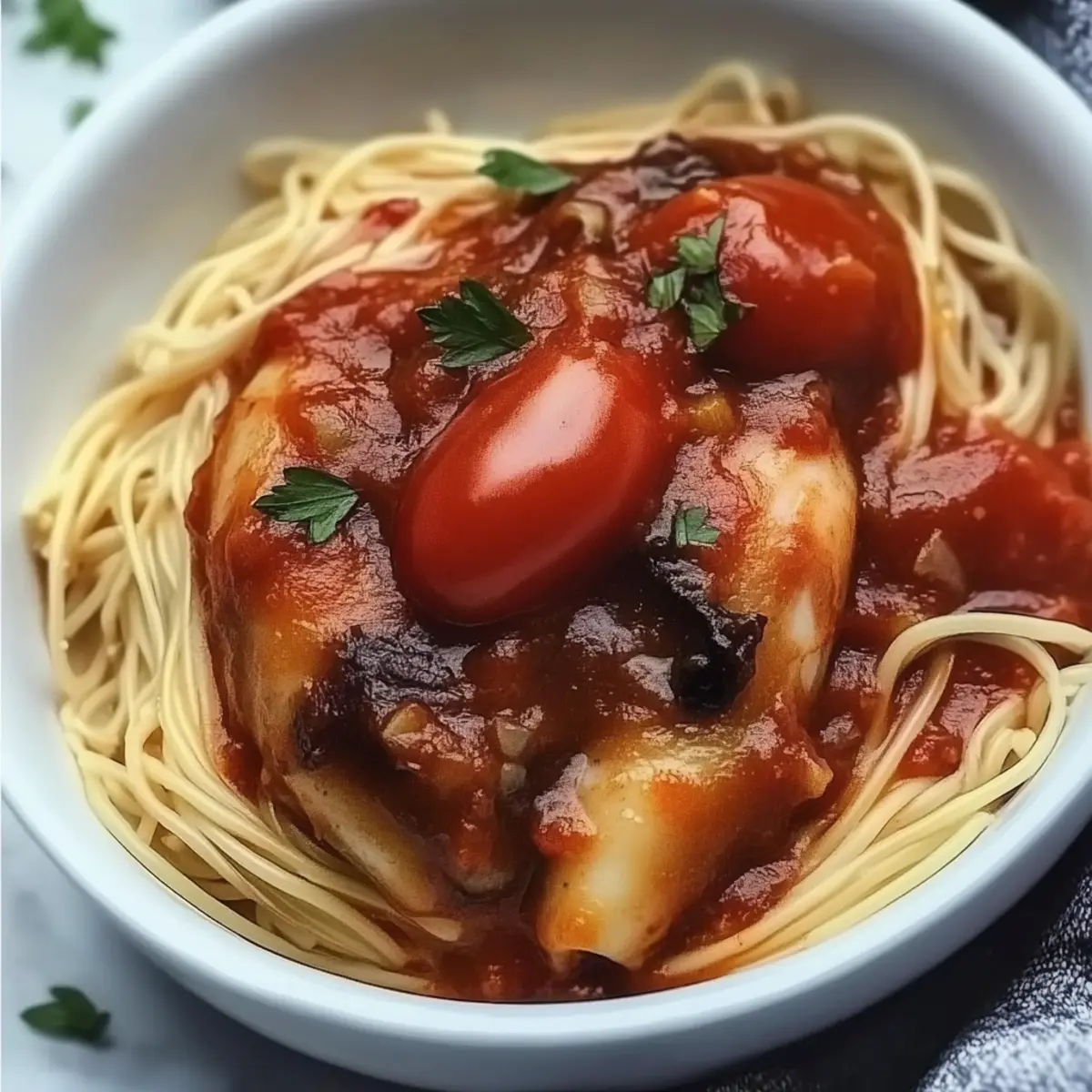 Crockpot Chicken Cacciatore
