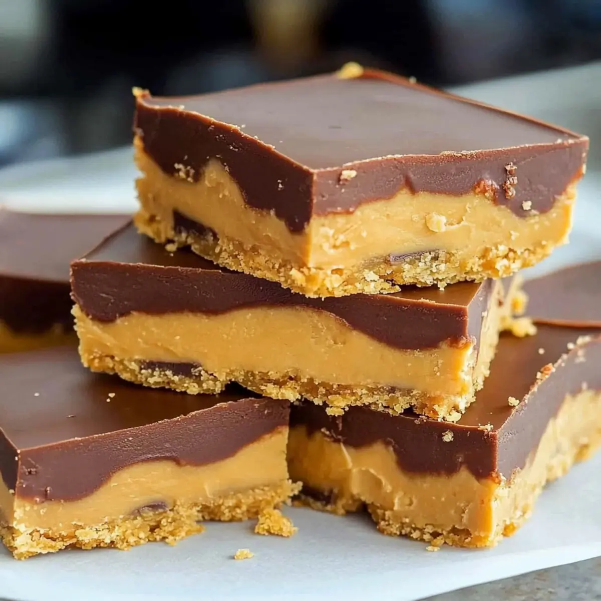 No-Bake Peanut Butter Bars